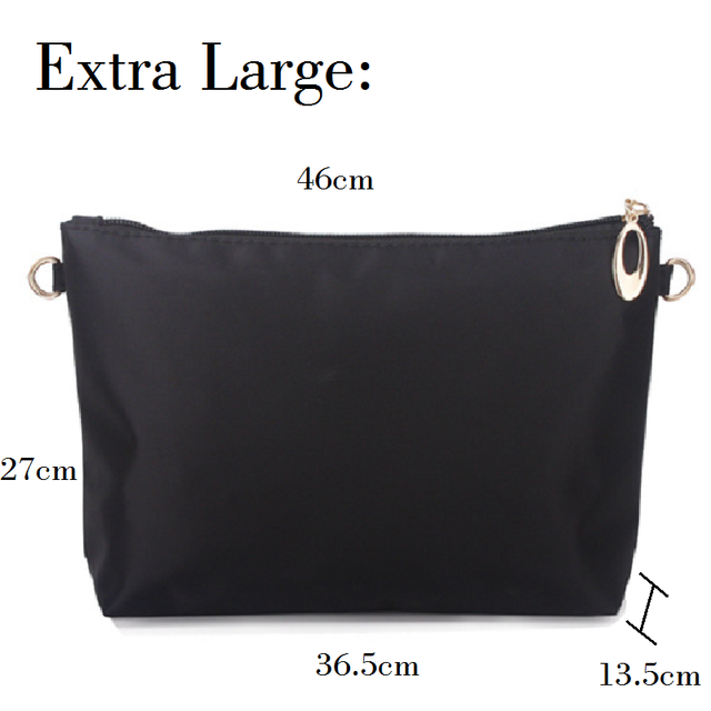 Nylon Bag Insert Organizer With Soft Zipper Pockets Light Perfect Purse Organizer To Keep Everything Stylish Bolsa De Maquiagem