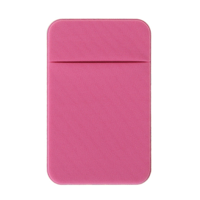 Mobile Phone Wallet Credit Card Holder Pocket Stick On Flexible Adhesive Tool