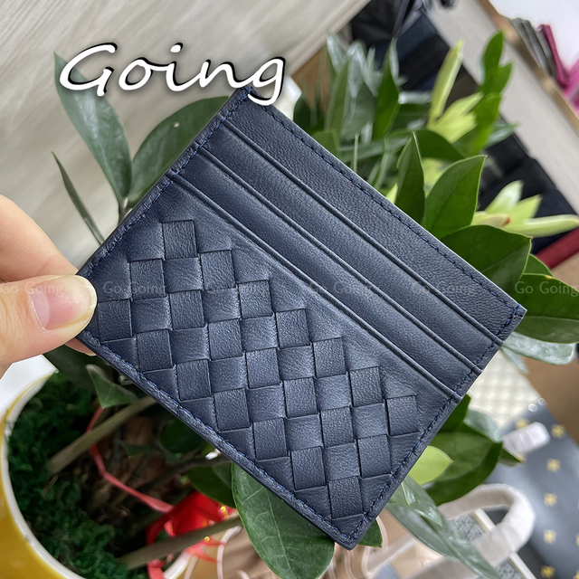 Go Go 100% Leather Credit Card Ultra-thin Brand Business Card Multiple Card Slots Simple Fashion Women Card Bag