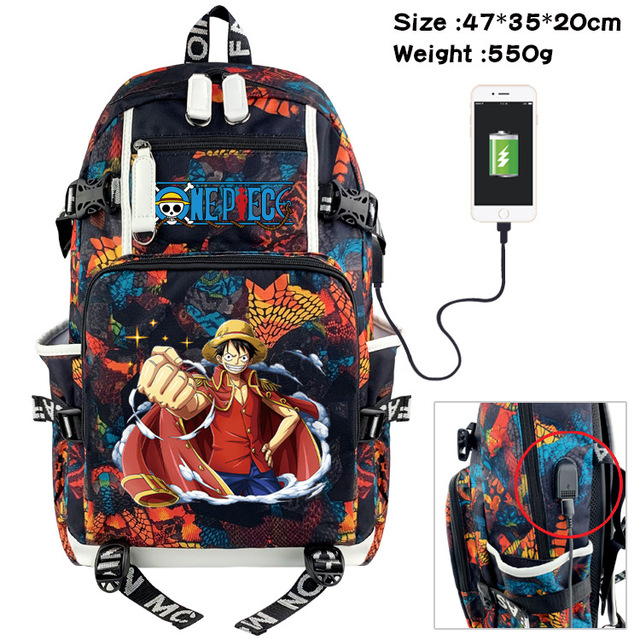 Anime Luffy Backpack Chopper Cartoon Large Capacity School Bag Fashion Multifunctional Laptop Backpack Travel Bag