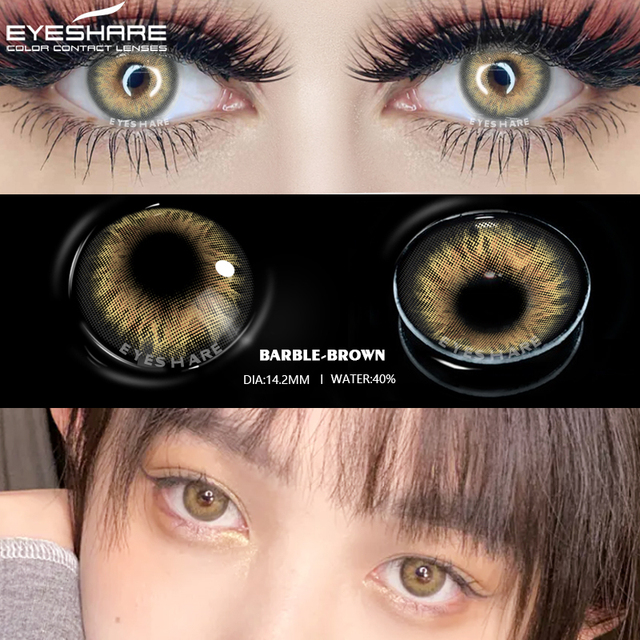 Eye Color Contact Lenses 2pcs Natural Colored Lenses Blue Pink Cosmetic Contact Lenses Yearly Eye Contact Lenses