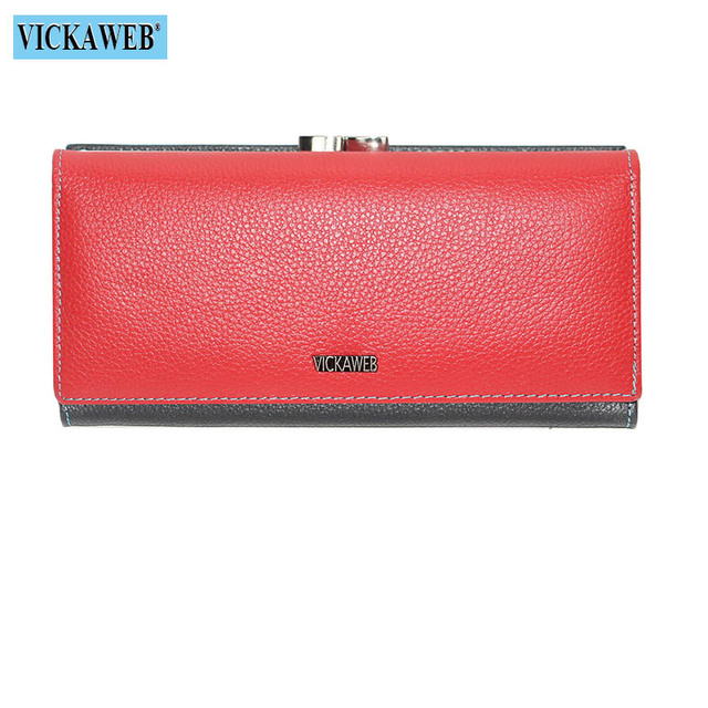 Free Gift Genuine Leather Women Wallet Fashion Rainbow Magnetic Hasp Coin Purse Female Long Ladies Money Clutch Bag WRS-1518