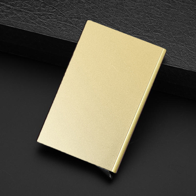 Credit Card Holder Men Slim Anti Protection Travel ID Card Holder Women Rfid Wallet Case Metal Porte Carte