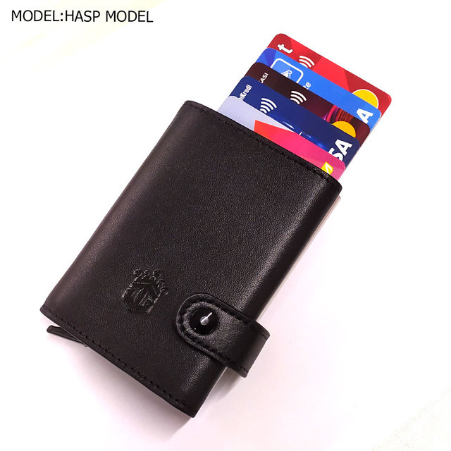 smart wallet business card holder genuine cowhide handmade smart automatic card holder men gift distributions card holder wallet wallet men card holder purse cards wallet money purse men's wallet id card holder men's wallets