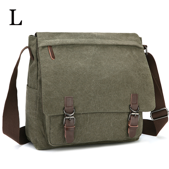 MARKROYAL - Men's Canvas Shoulder Bag, High Quality Laptop Shoulder Bag