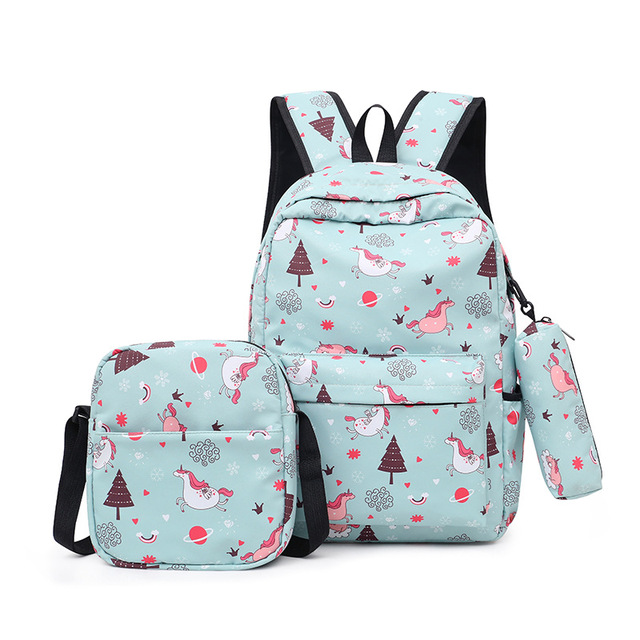 3pcs/set High School Bags For Women 2021 Boys Single Shoulder Bag Male Large Bags Student Travel Backpack Men School Backpack mochila