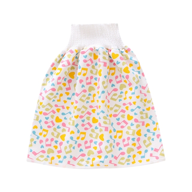 Prevent Baby Bedwetting Pure Cotton Baby Skirt To Prevent Urine Leakage 2 in 1 Toilet Learning Pants Reusable Washable Skirts