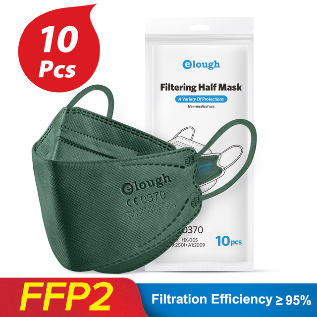 10-100pcs Health Approved FFP2 Masks KN95 Mascarillas CE Breathing Filter Fish Mask Protective ffp2mask Reusable Face Mask