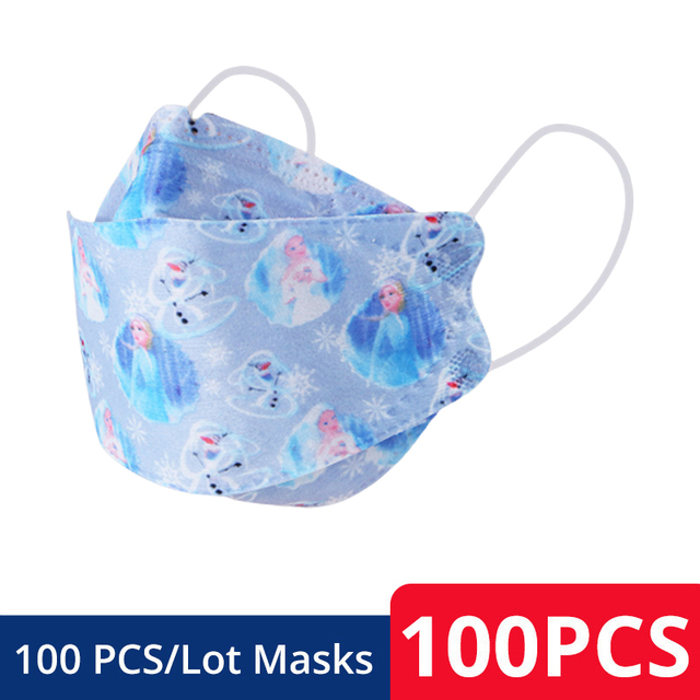 Disney Approved FFP2 KN95 Face Mask For Kids, Frozen Stitch Mask Breathable Mascarilla FPP2 homology ada For Boys Girls 4-12 Years