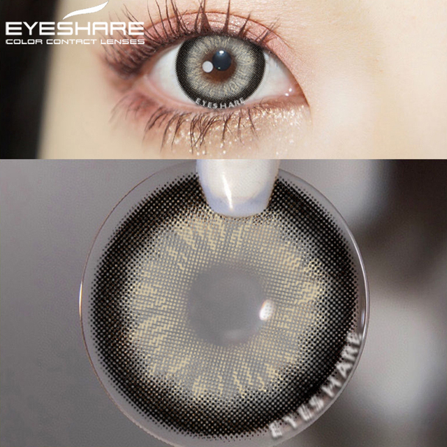 Eyeshire Eye Color Contact Lenses 1 Pair Natural Colored Lenses Yearly Cosmetic Lens Brown Cosmetic Lenses Contact Lens