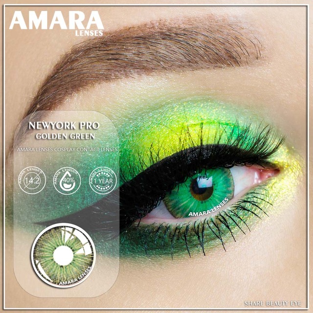 Amara Colored Contact Lenses 1 Pair York Pro Series Beauty Poplints Colored Contact Lenses Cosplay Colored Contact Lenses For Eyes