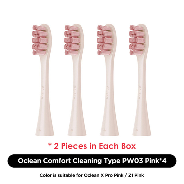 Oclean X Pro Elite/X Pro/F1/Air 2/One 2/4pcs Replacement Brush Heads for Electric Toothbrush Deep Cleaning Toothbrush Heads