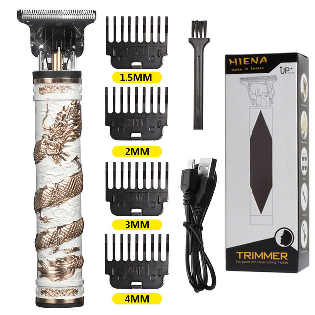 T9 Hair Clipper Electric Shaver Professional Barber Hair Trimmer Machine 0mm Hair Cutting Machine For Men USB Rechargeable HIENA