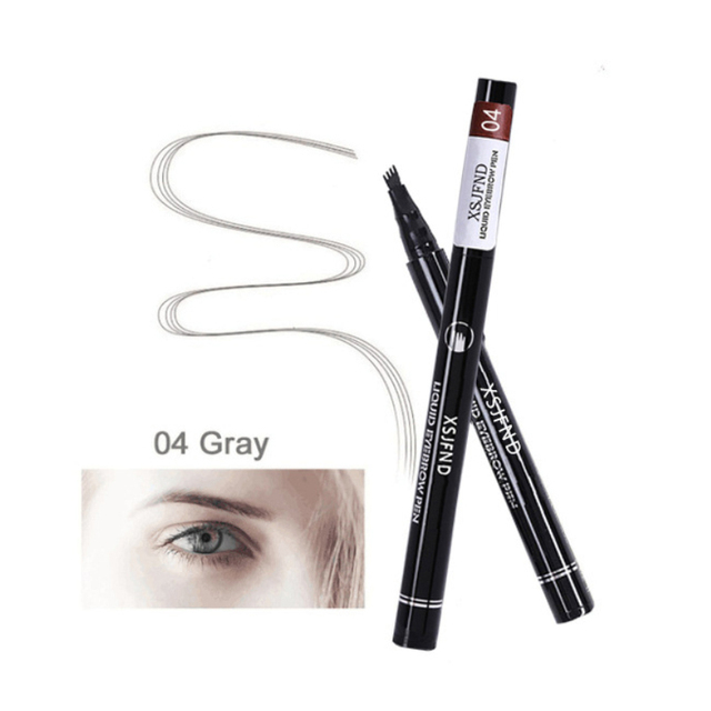 Four Heads Eyebrow Pencil Waterproof Sweat-proof Liquid Eyebrow Pencil Non-fading 4-fork Eyebrow Pencil Makeup TSLM1