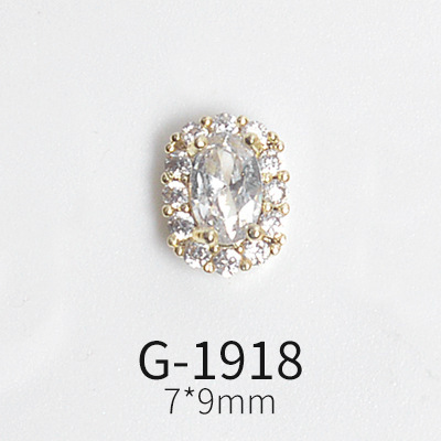 Japanese New Style Nail Art Zircon Jewelry Perfume Bottle Five-pointed Star Zircon Simple Style Real Gold Color Protection