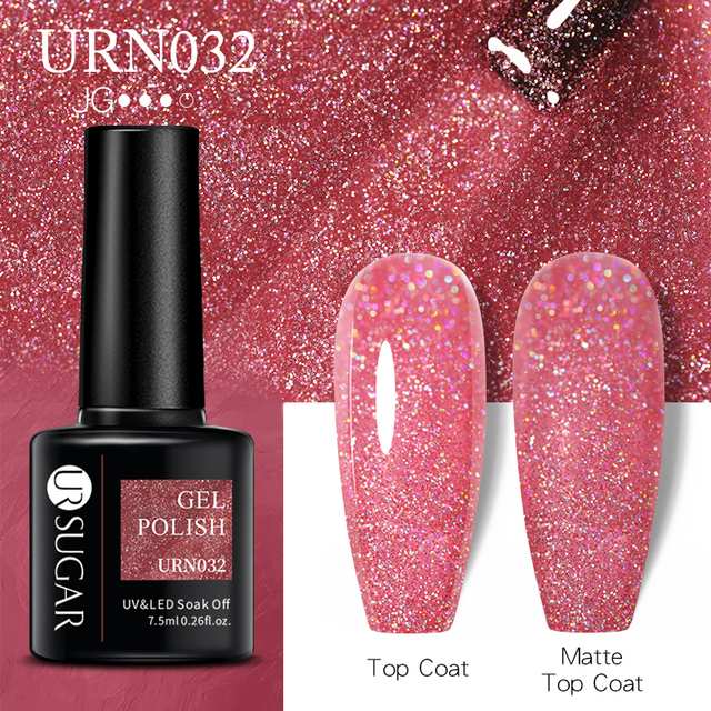 UR SUGAR Glitter Nail Gel Polish Color Glitter Sequins Shiny Gel Base Long Lasting Nail Art Varnish