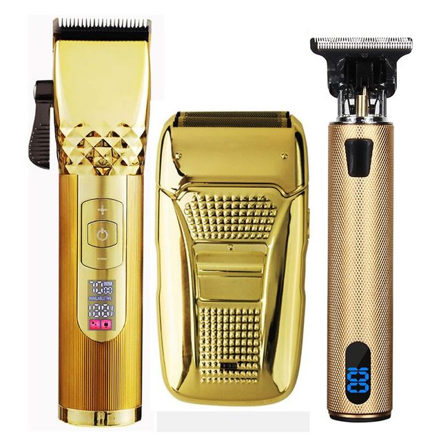 2022 hair clipper set electric hair trimmer cordless shaver trimmer 0mm men barber hair cutting machine for men rechargeable