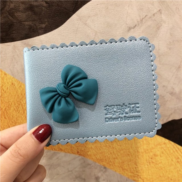 Cute Creative Personalized Driver's License Leather Case Ultra-thin Ladies Wallet Credit Card Holder ID Card Bag Birthday Gift