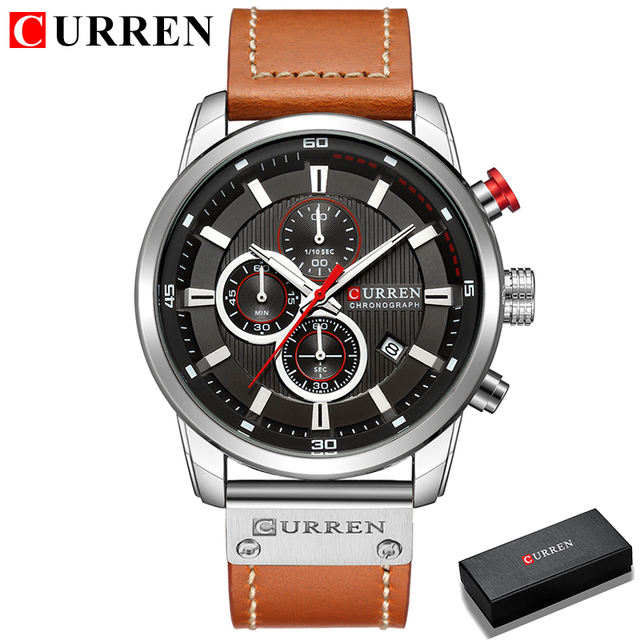 CURREN Fashion Date Quartz Men Watches Luxury Brand Male Chronograph Watch Sport Mens Wrist Watch Hodinky Relogio Masculino