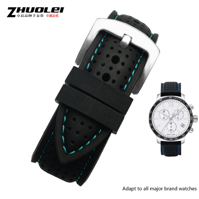 New Breathable Silicone Sport Band For Hua Wei Sam Sung Watchband 20mm 22mm Rubber Strap For Mido-T-issot Ya-Mega Accessories