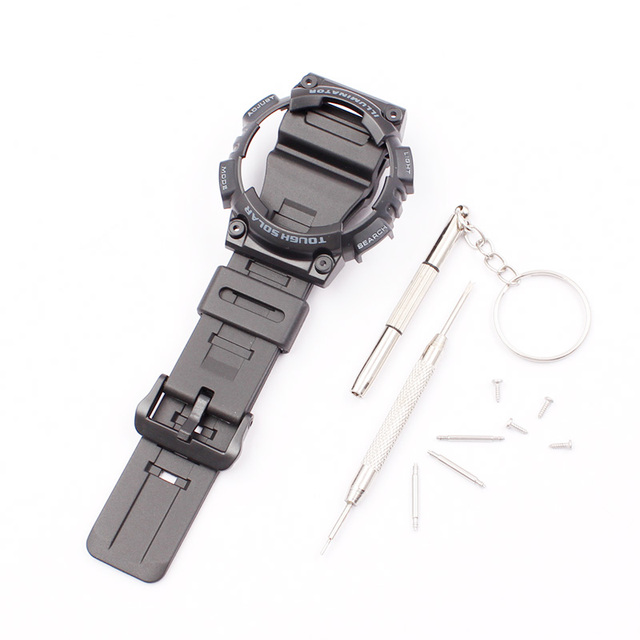 Watch Accessories for Casio Resin Strap AQ-S810W AQS810WC Pin Buckle Men's and Women's Sports Silicone Strap Case 18mm