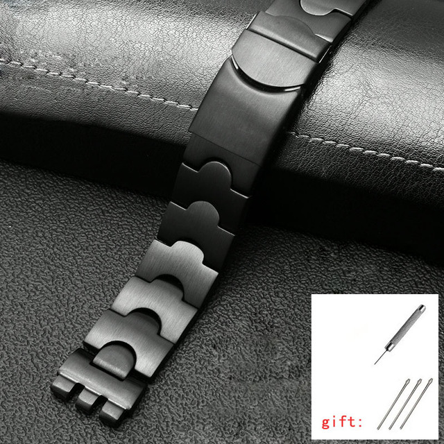 For Swatch Solid Core Metal Bracelet Concave Convex Watch Chain YCS YAS YGS Iron Men and Women Steel Ceramic Watchband