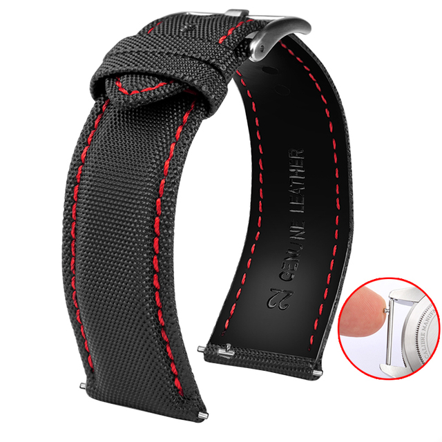 Men's Waterproof Nylon Safety Belt, 20 and 21 mm, 22 mm, High Quality Fabric, Special for NATO Belt, Nylon