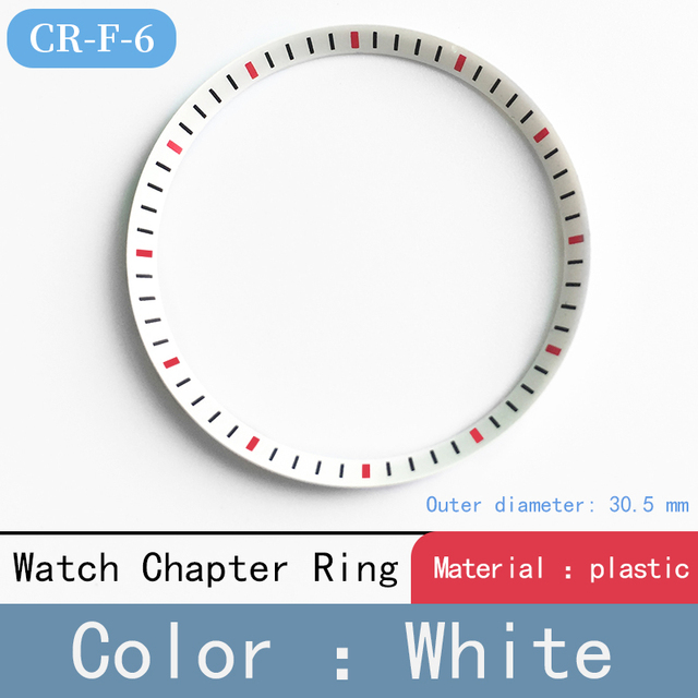 Mod watch chapter ring plastic for Seiko SKX007 SRPD53 for NH35 NH36 movement watch repair tool parts