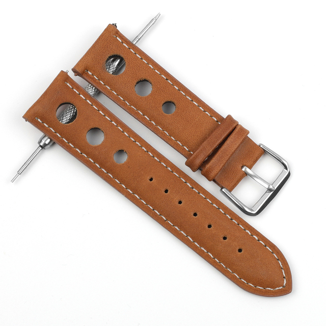 Genuine leather watch straps for men, high quality genuine leather watch accessories, 18mm, 20mm, 22mm, 24mm, black and brown