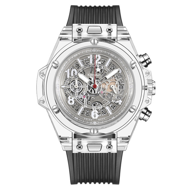 Mens Luxury Military Quartz Watch Top Brand Men Sports Watches Male Transparent Wristwatch Clock Hombre Relogio Masculino