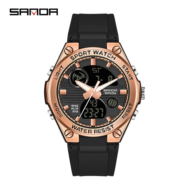 relogio feiminio Watch Women Luxury Rose Gold Women Men Sports Watches LED Electronic Digital Wristwatch Waterproof Watch reloj mujer