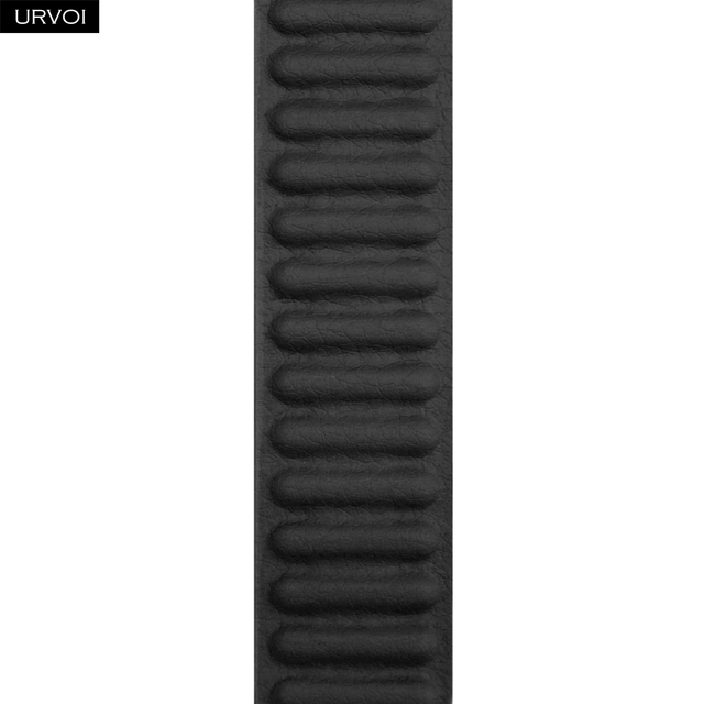 URVOI Leather Loop for Apple Watch Series 7 6 SE 5 4 3 Band for iwatch Leather Link with Magnet Buckle Comfortable Soft 41 45mm