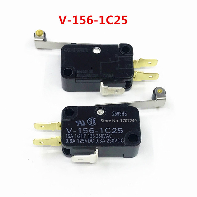 10pcs Original OMRON Micro Switch V-15-1A5 V-15-9A5 V-15-1C25 V-151-1C25 V-152-1C25 V-153-1C25 V-154-1C25 V-155-1C25 V-156- 1C25