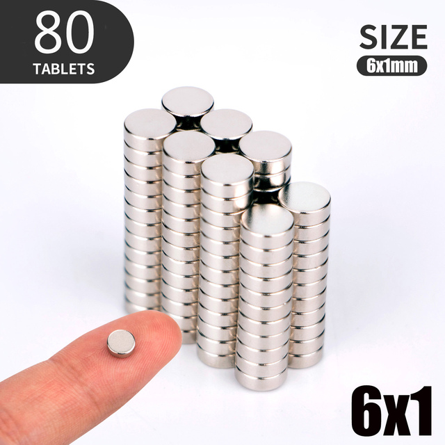 20 40 80pcs/lot 4X2 6x2 5x2 6x1mm Magnet Hot Round Strong Magnet Super Rare Earth Neodymium Magnet 3x2