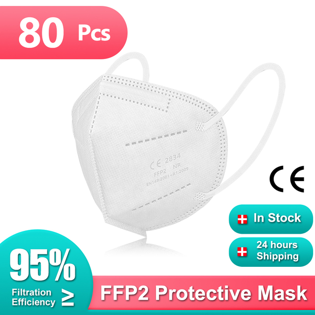 Protective Masks FFP2 CE KN95 Certification Face Mask 5ply Reusable Mascarillas fpp2 homology ada Adult Dust Masken ffp2masken