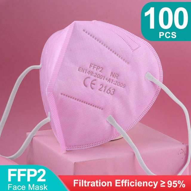 20-100pcs ffp2fan ce mascarillas ffp2reuse zable protective colors mouth mask kn95 masque ffpp2 mascarillas kn95 certificate