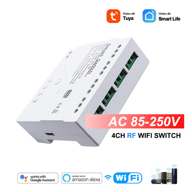 Wireless Smart Garage Door Opener Automatic Open Wifi RF Controller Relay Tuya App Remote Control Work With Alexa Google Home