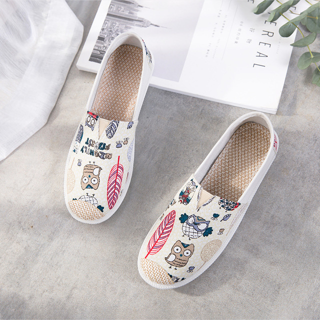 Single Flat Bottom Lazy Fisherman Canvas Shoes 2022 New Style Casual Korean White Canvas Women's Shoes