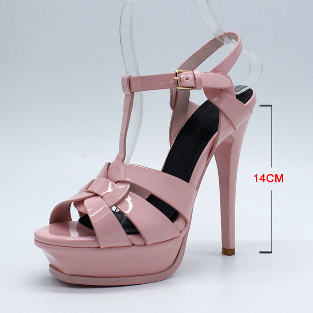 Cool Sept Genuine Leather High Heel Sandals Women Heels 10cm and 14cm Sexy Shoes Fashion Woman Shoe R4425 Hot Sale 33-40