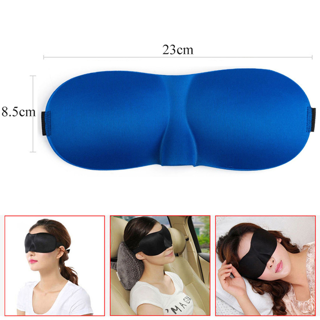 Tcare Breathable 3D Sleep Eye Masks Cotton Padded Eyes Patch Light Blocking Use for School Home Office Travel Beach Camping