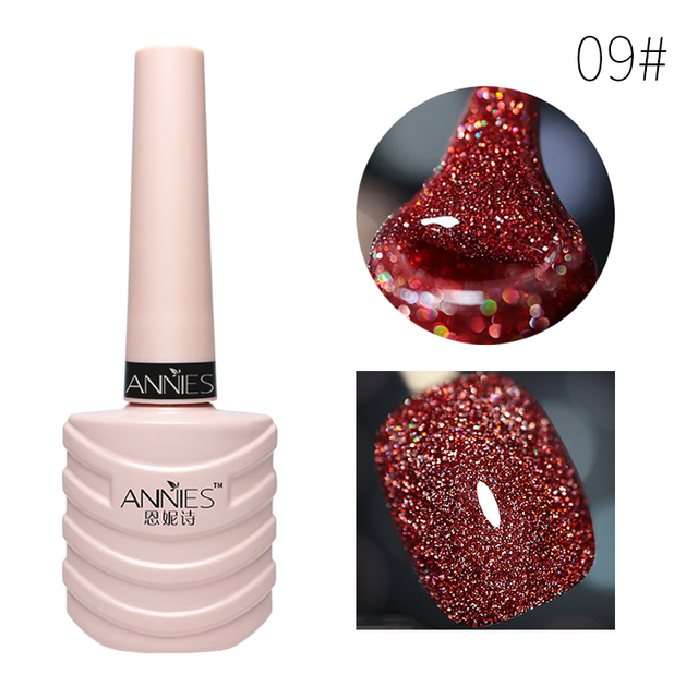 Glitter Cat Eye Nail Gel Reflective Glitter Permanent No Fade No Required Nail Magnet Soaked UV Nail Gel