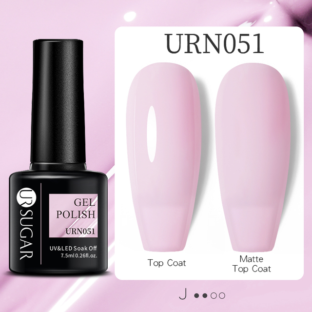 UR SUGAR 7.5ml Nude Pink Gel Nail Polish Soak Off UV LED Semi Permanent Gel Varnish All For Nails Art Design Manicure