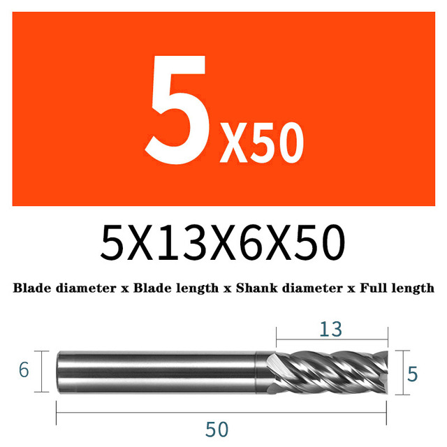 HRC68 Solid Carbide End Mills 4 Flute Tungsten Steel Milling Cutter Face Tools Milling Cutter For Titanium Stainless Steel Alloy