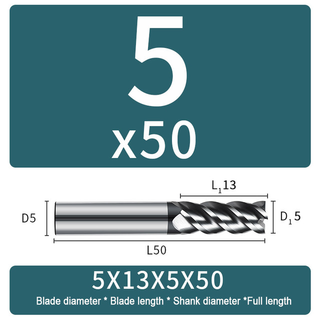 Carbide Milling Cutter 4 Flute Harden Tungsten Alloy Steel Face End Mill Lengthening 16mm 150mm Computer Tools Stainless Special HRC 65