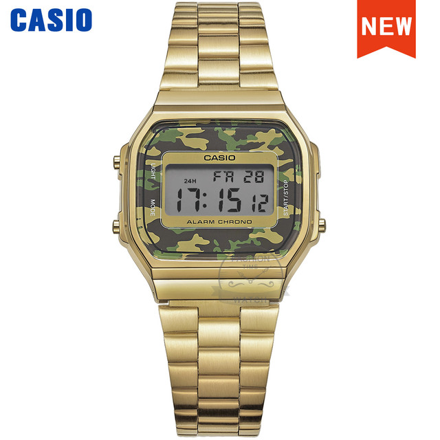 Casio Watch Gold Watch Men Top Brand Luxury LED Digital Waterproof Quartz Watch Men Sports Military Wrist Watch relogio masculino reloj hombre erkek kol saati montre homme zegarek meski часы мужские A168WG-9