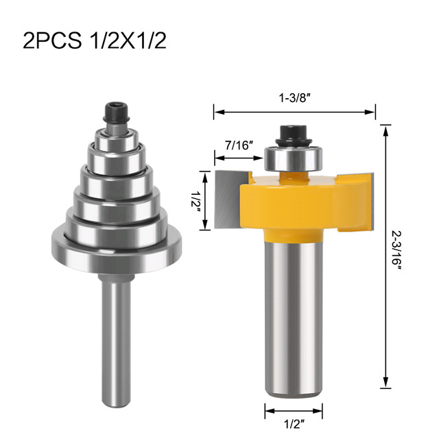 1 مجموعة ، شحن مجاني نك النجارة راوتر بت ، الانتهازي قاطعة المطحنة ، 2 حواف مستقيم بت مع محامل قابل للتعديل