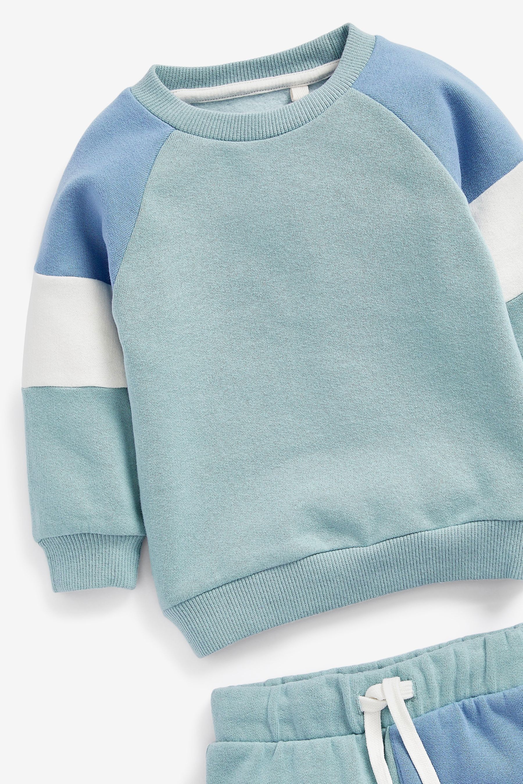 Colourblock Jersey Sweatshirt & Short Set (3mths-7yrs)