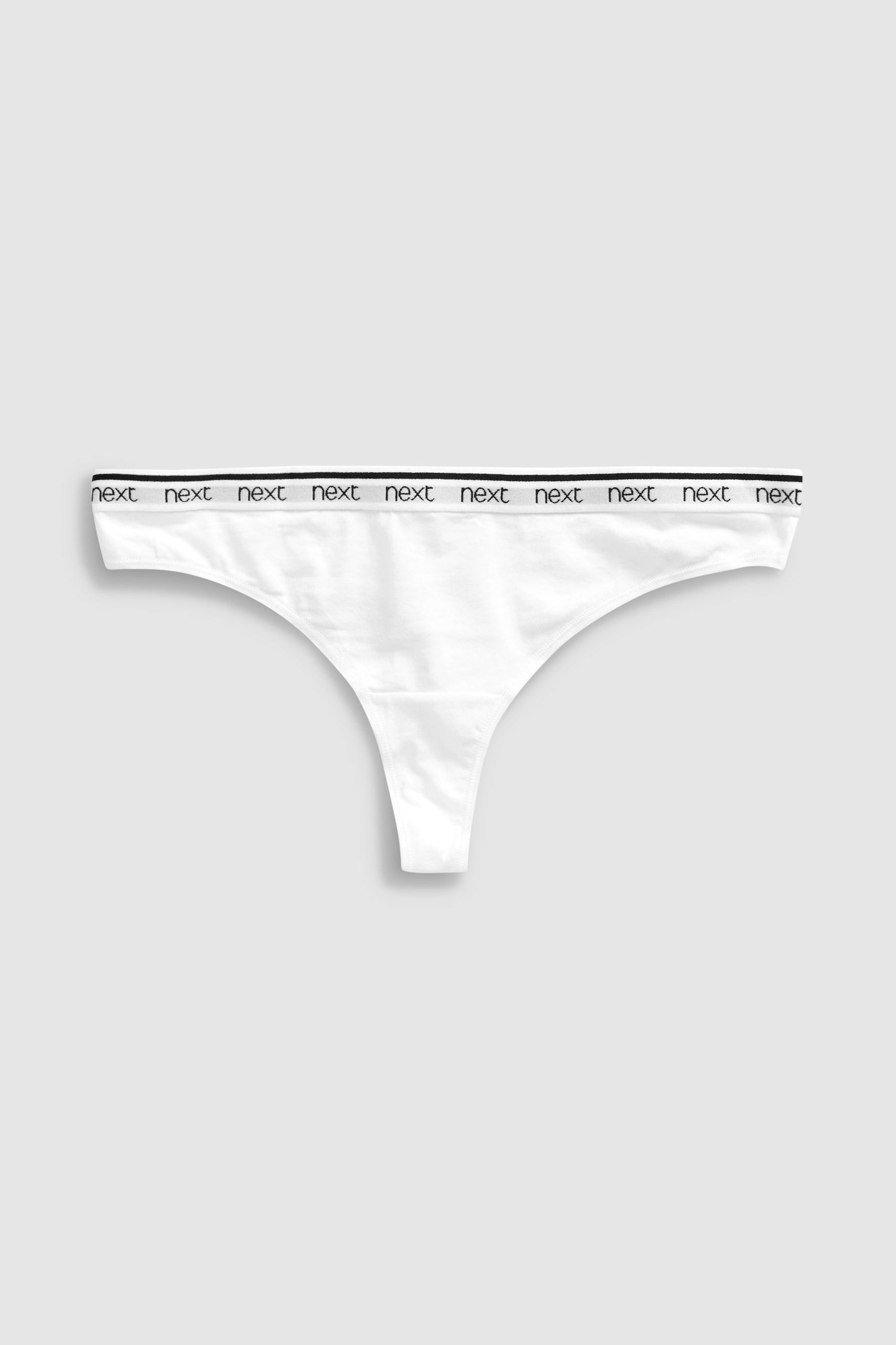 Cotton Rich Logo Knickers 4 Pack Thong