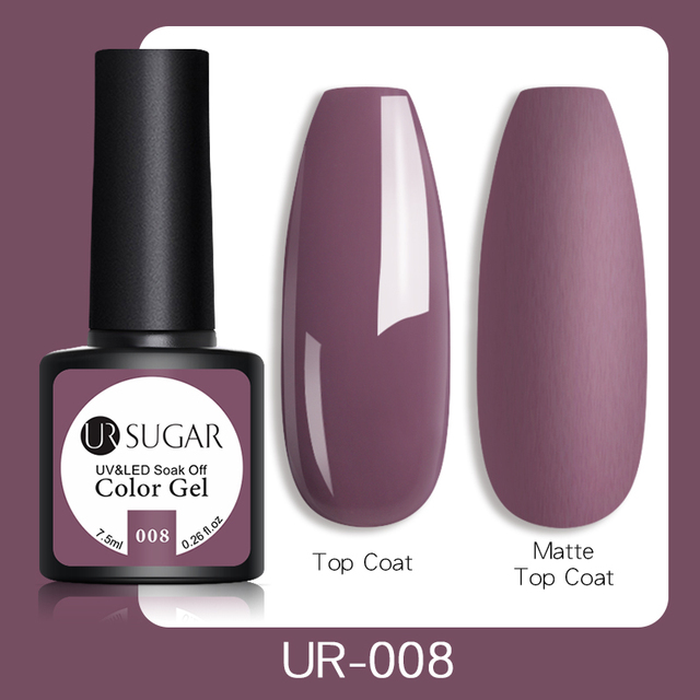 ur sugar 7.5ml gel nail polish nail color soak off uv gel varnish semi permanent uv gel nail art varnish base top coat