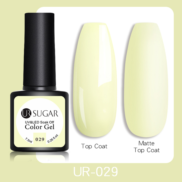 ur sugar 7.5ml gel nail polish nail color soak off uv gel varnish semi permanent uv gel nail art varnish base top coat